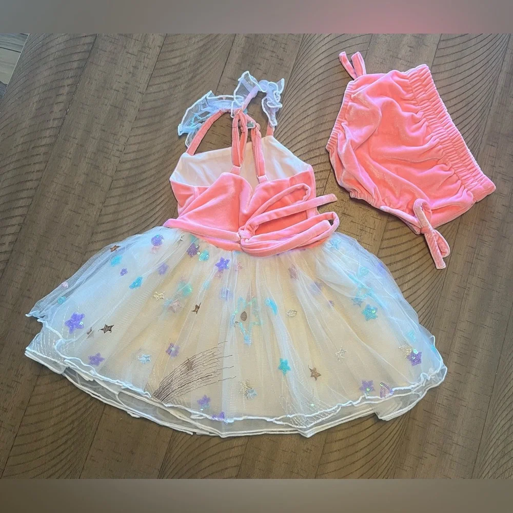 Love and Grow Pink Birthday Dress Size 3 - Picture 3 of 3
